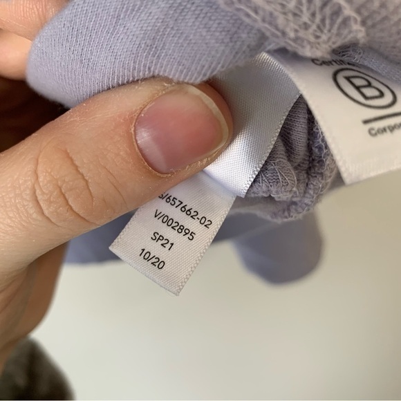 Athleta Sundown Dip Dye Sweatshirt Purple Pullover Crew Neck Sweater Size Large - Picture 10 of 13